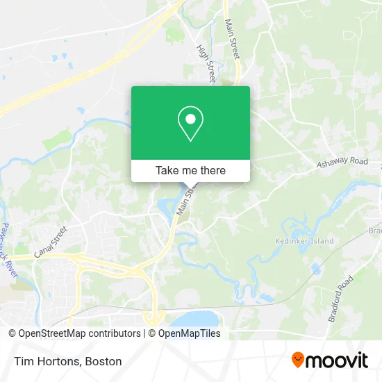 Tim Hortons map