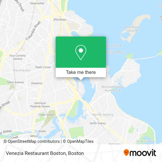 Venezia Restaurant Boston map