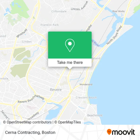 Cerna Contracting map