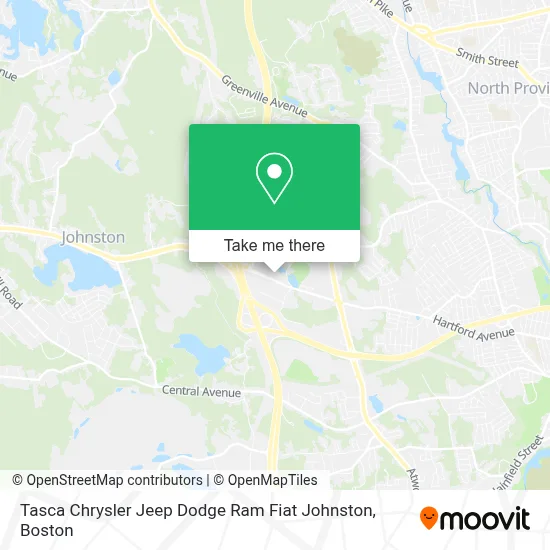 Tasca Chrysler Jeep Dodge Ram Fiat Johnston map