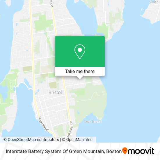 Interstate Battery System Of Green Mountain map