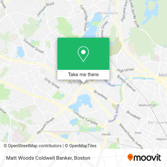 Matt Woods Coldwell Banker map