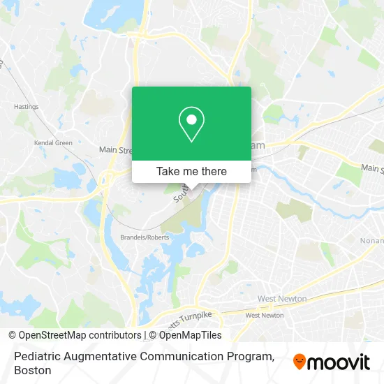 Pediatric Augmentative Communication Program map