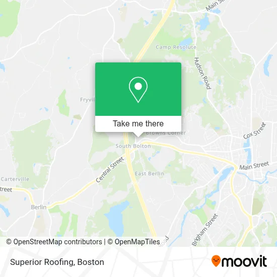 Superior Roofing map