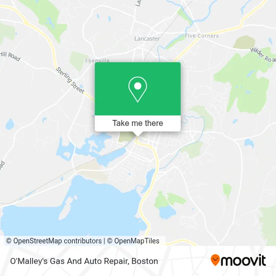 O'Malley's Gas And Auto Repair map