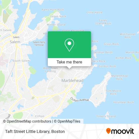 Taft Street Little Library map