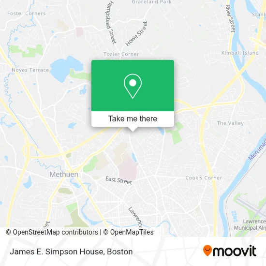 James E. Simpson House map