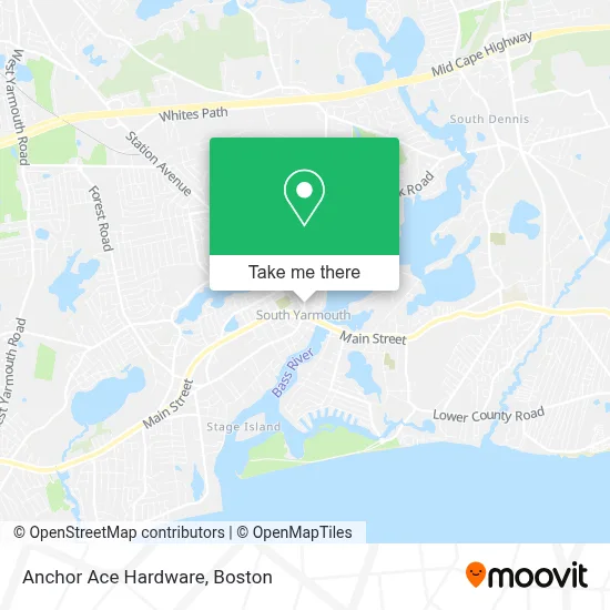 Anchor Ace Hardware map