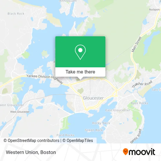 Western Union map