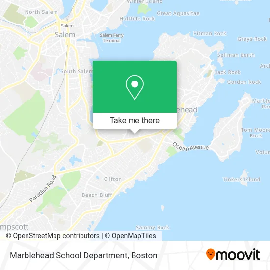Marblehead School Department map