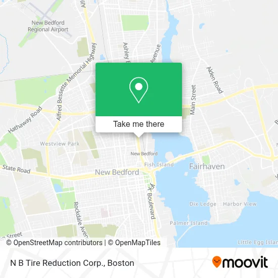 N B Tire Reduction Corp. map