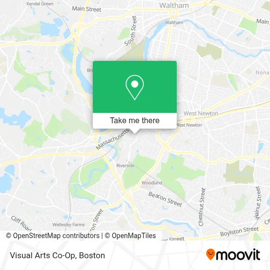 Visual Arts Co-Op map