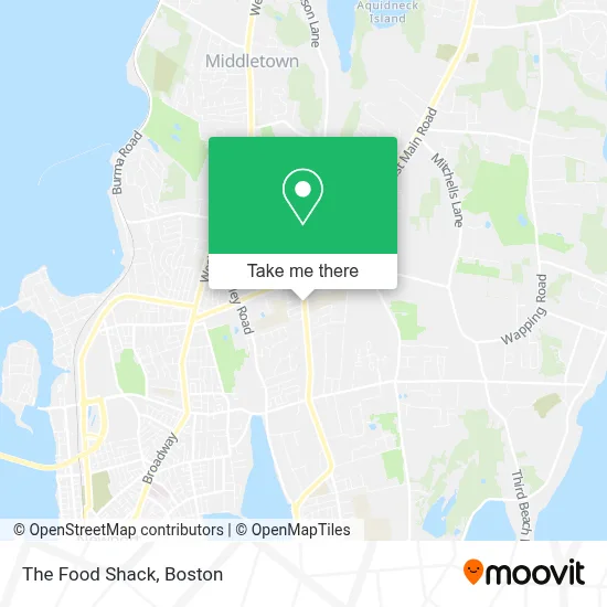 The Food Shack map