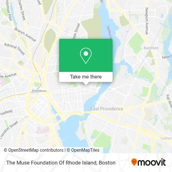 The Muse Foundation Of Rhode Island map