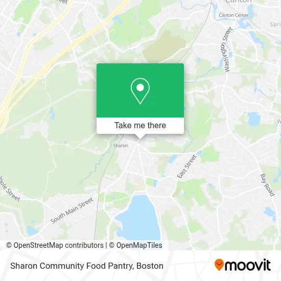 Sharon Community Food Pantry map