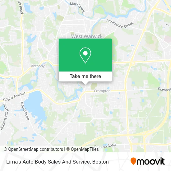 Lima's Auto Body Sales And Service map