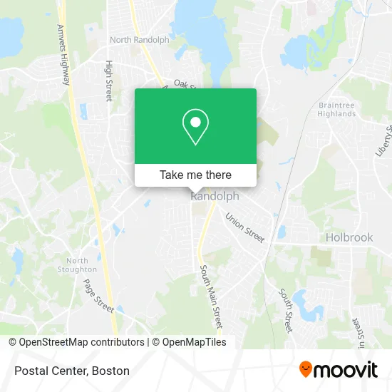 Postal Center map