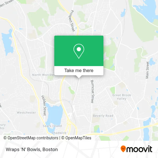 Wraps 'N' Bowls map