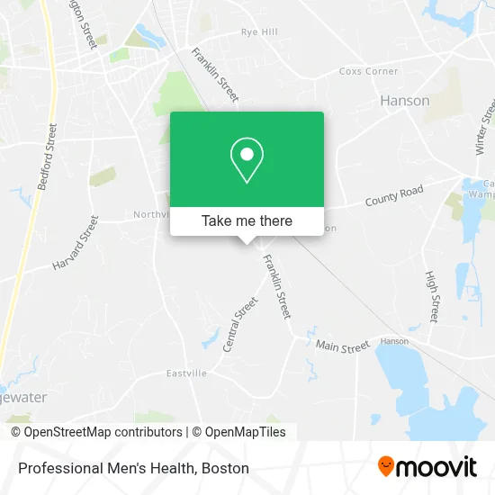 Professional Men's Health map