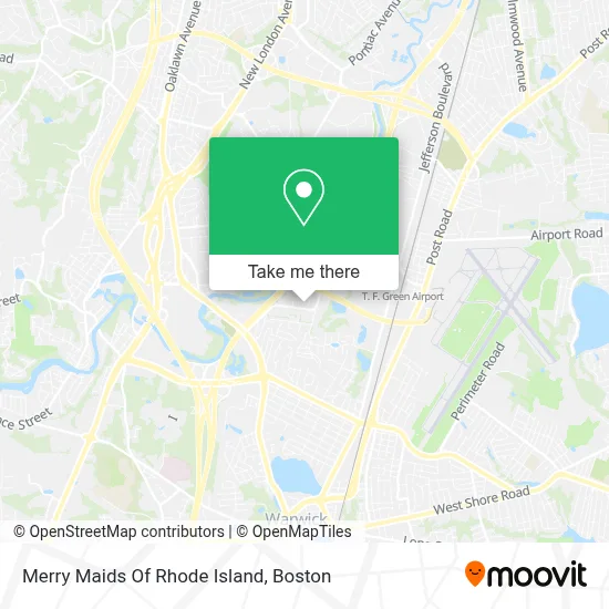 Merry Maids Of Rhode Island map