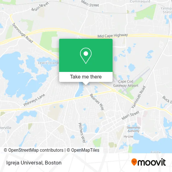 Igreja Universal map