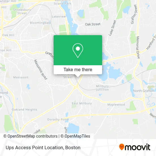 Ups Access Point Location map