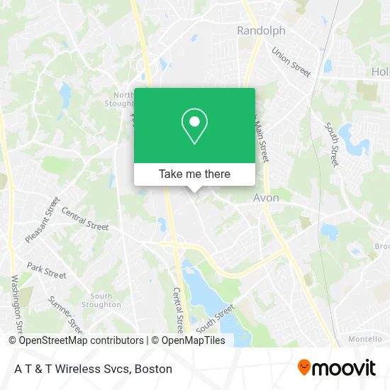 A T & T Wireless Svcs map