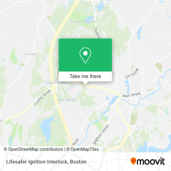Lifesafer Ignition Interlock map