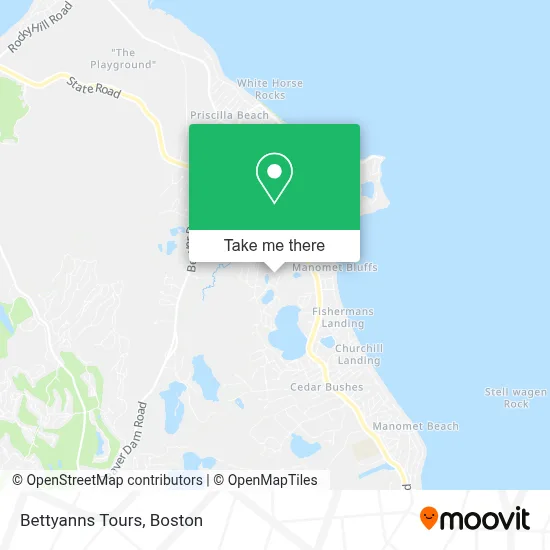 Bettyanns Tours map