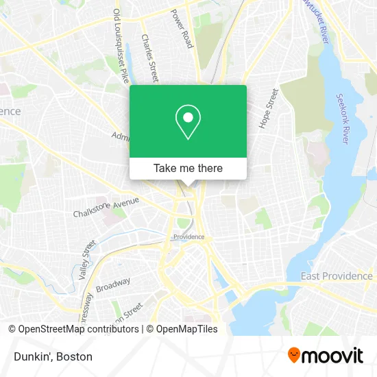 Dunkin' map