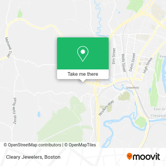 Cleary Jewelers map