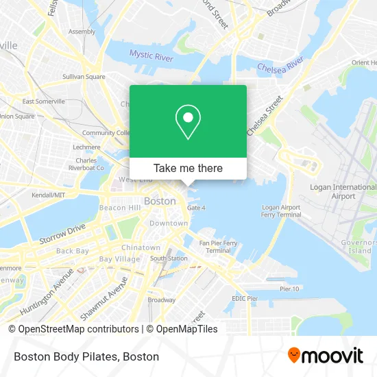 Boston Body Pilates map