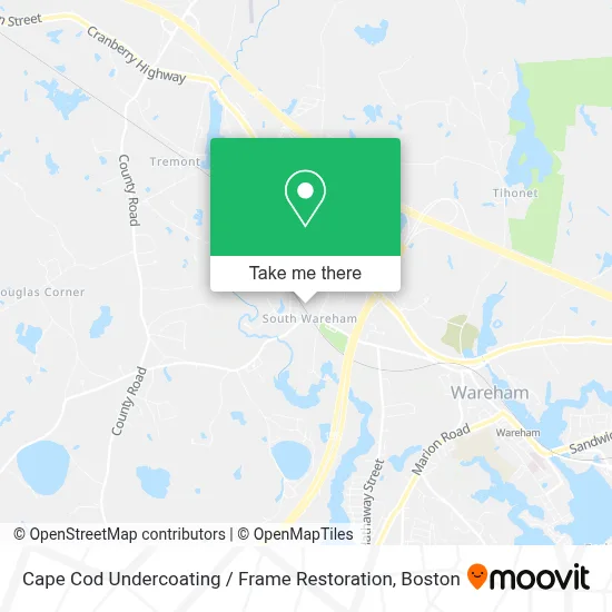 Cape Cod Undercoating / Frame Restoration map