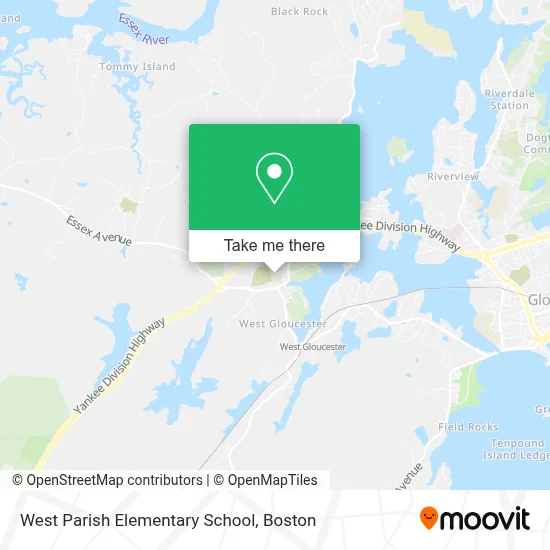 West Parish Elementary School map