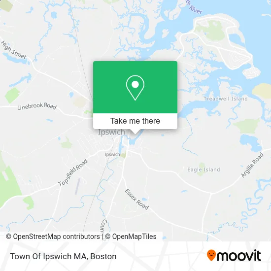 Town Of Ipswich MA map