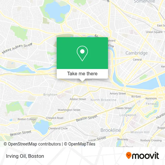 Irving Oil map