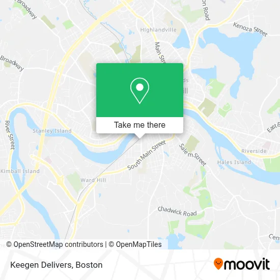 Keegen Delivers map