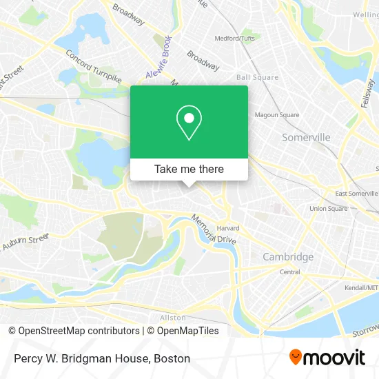 Percy W. Bridgman House map