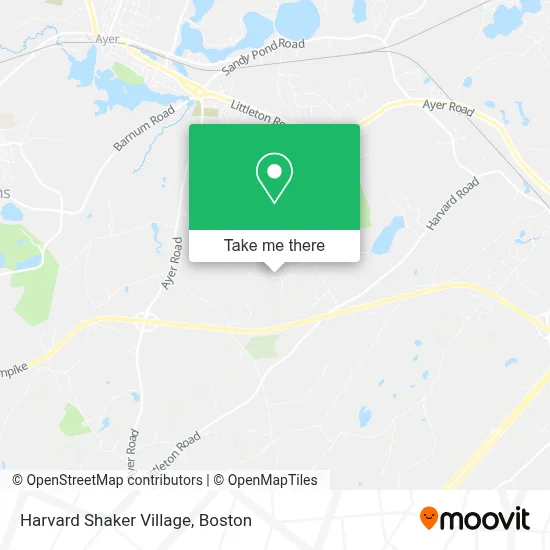 Harvard Shaker Village map