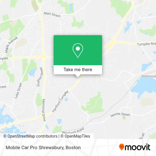 Mobile Car Pro Shrewsbury map