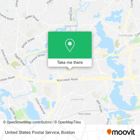 United States Postal Service map