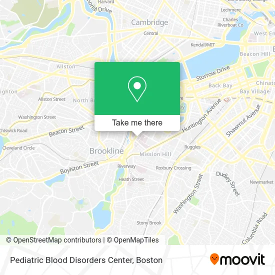 Pediatric Blood Disorders Center map