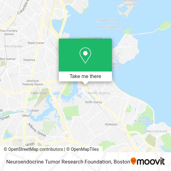 Neuroendocrine Tumor Research Foundation map