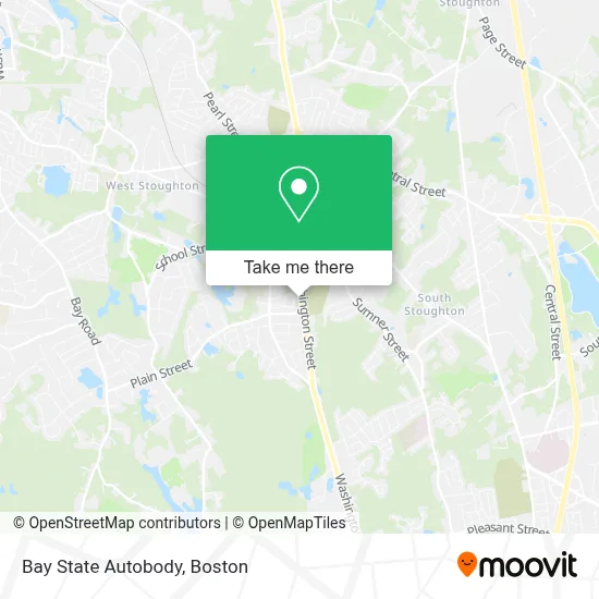 Bay State Autobody map