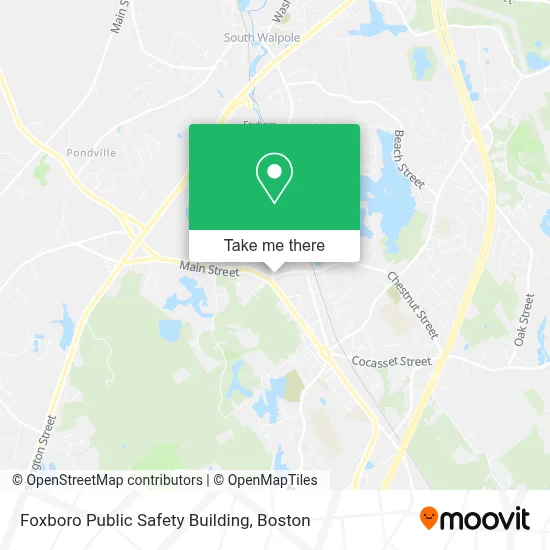 Foxboro Public Safety Building map