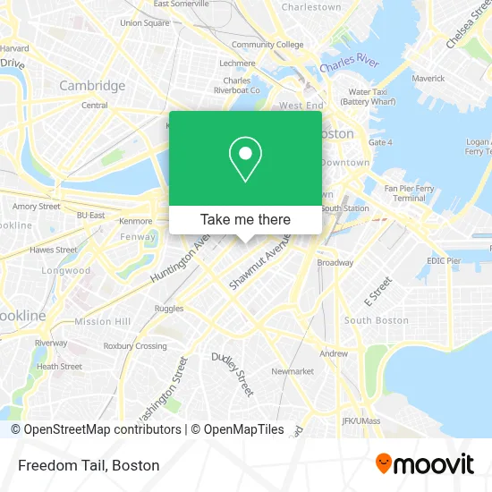 Freedom Tail map