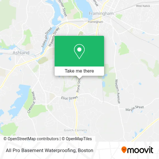 All Pro Basement Waterproofing map