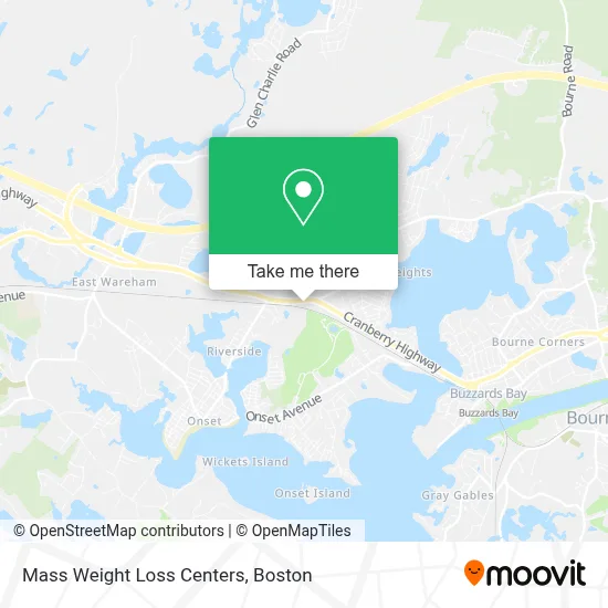 Mass Weight Loss Centers map