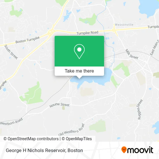 George H Nichols Reservoir map