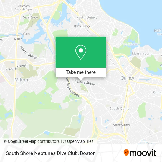 South Shore Neptunes Dive Club map